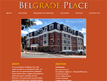 Tablet Screenshot of belgradeplace.com